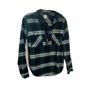 J Crew Womens Buffalo Check Shirt‎ Jacket Popover XXS